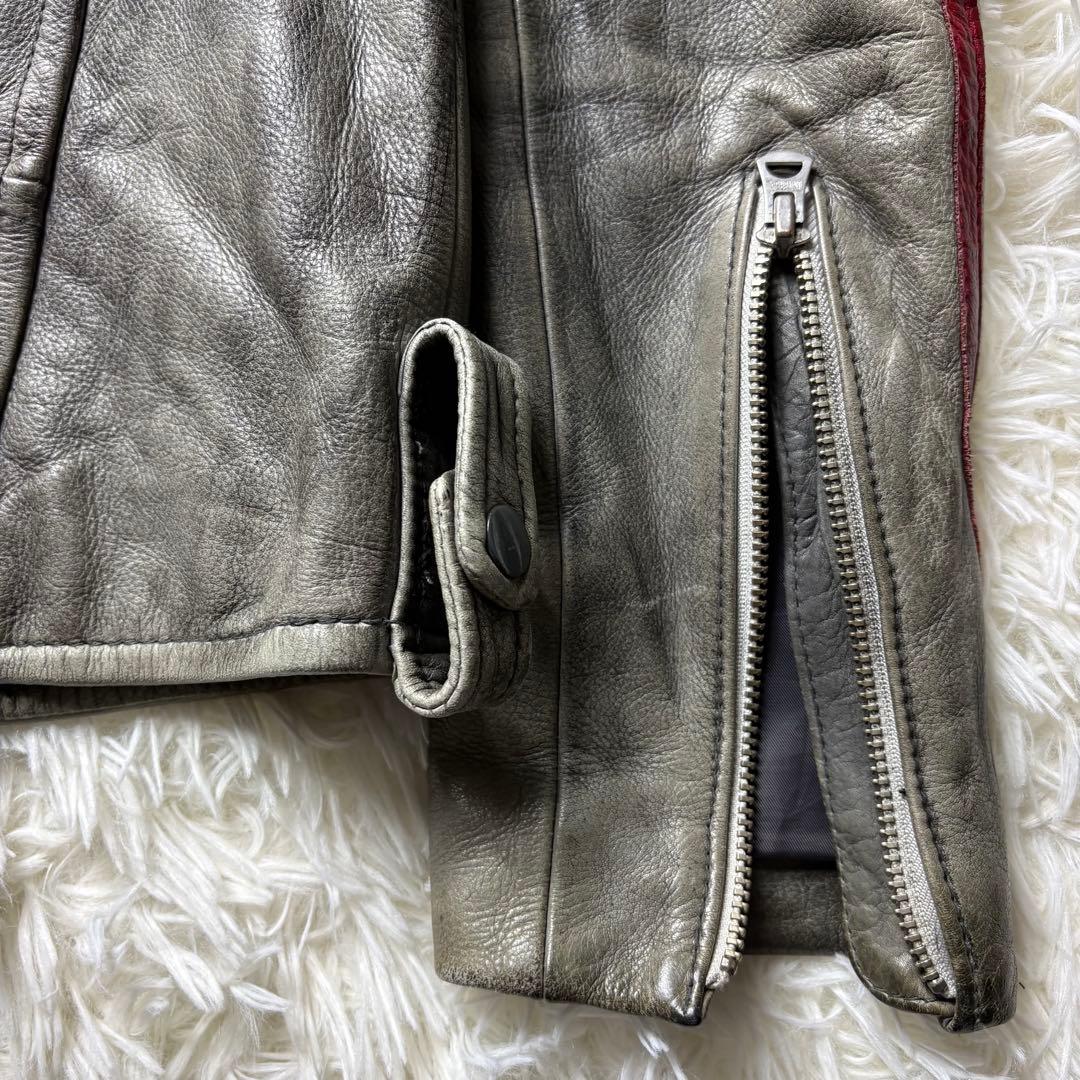 Schottショット クラッシックレーサー レザーライダース エイジング加工 M
