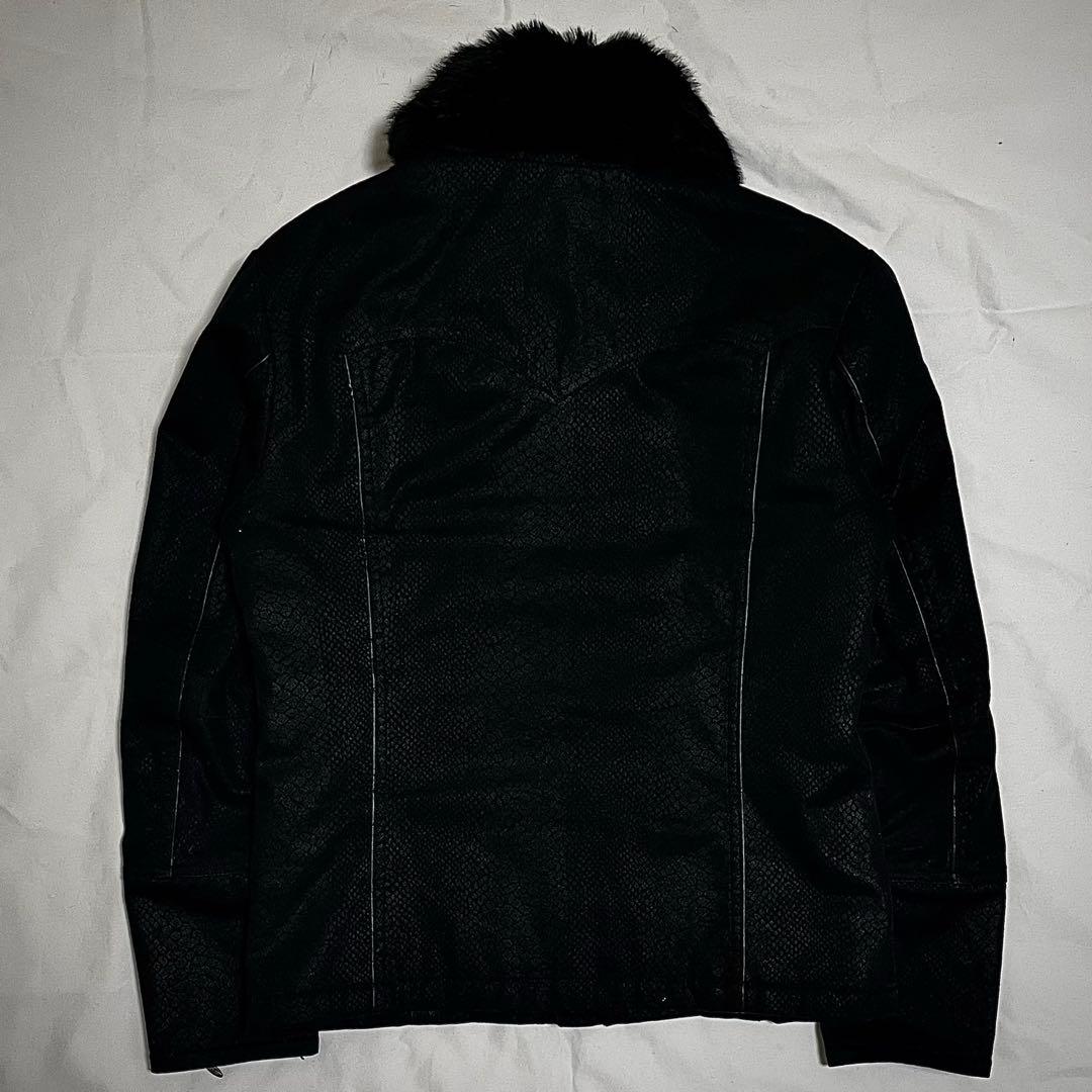 ジャケット・アウター TORNADO MART python double zipup jacket