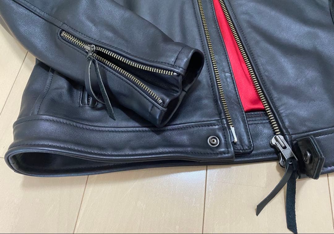 カドヤ × カワサキ コラボ TCR2 レザージャケット LL KADOYA