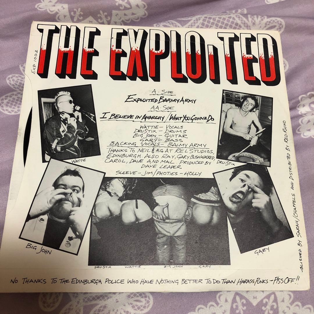 レア 初期 シングル THE EXPLOITED BARMY ARMY ７インチ