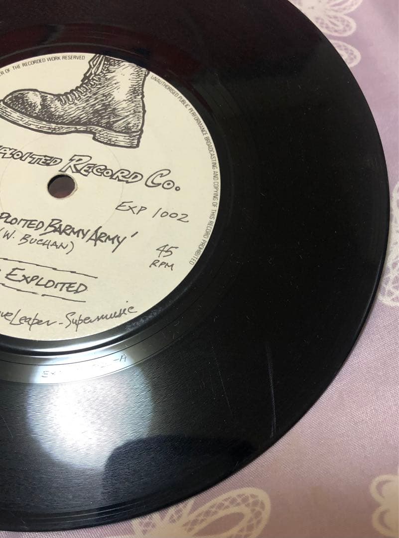 レア 初期 シングル THE EXPLOITED BARMY ARMY ７インチ