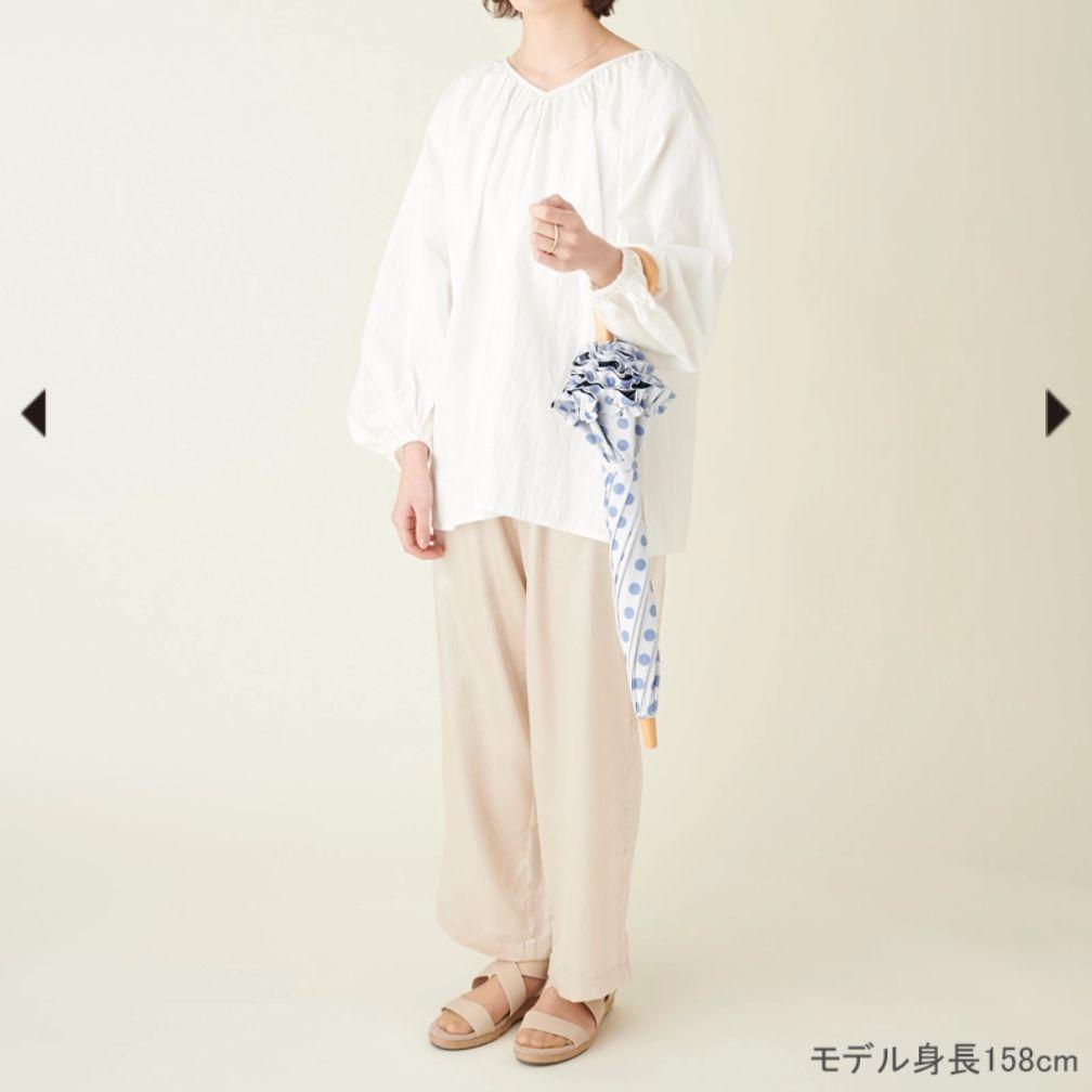 サンバリア100 Sサイズ フリル水玉 日傘