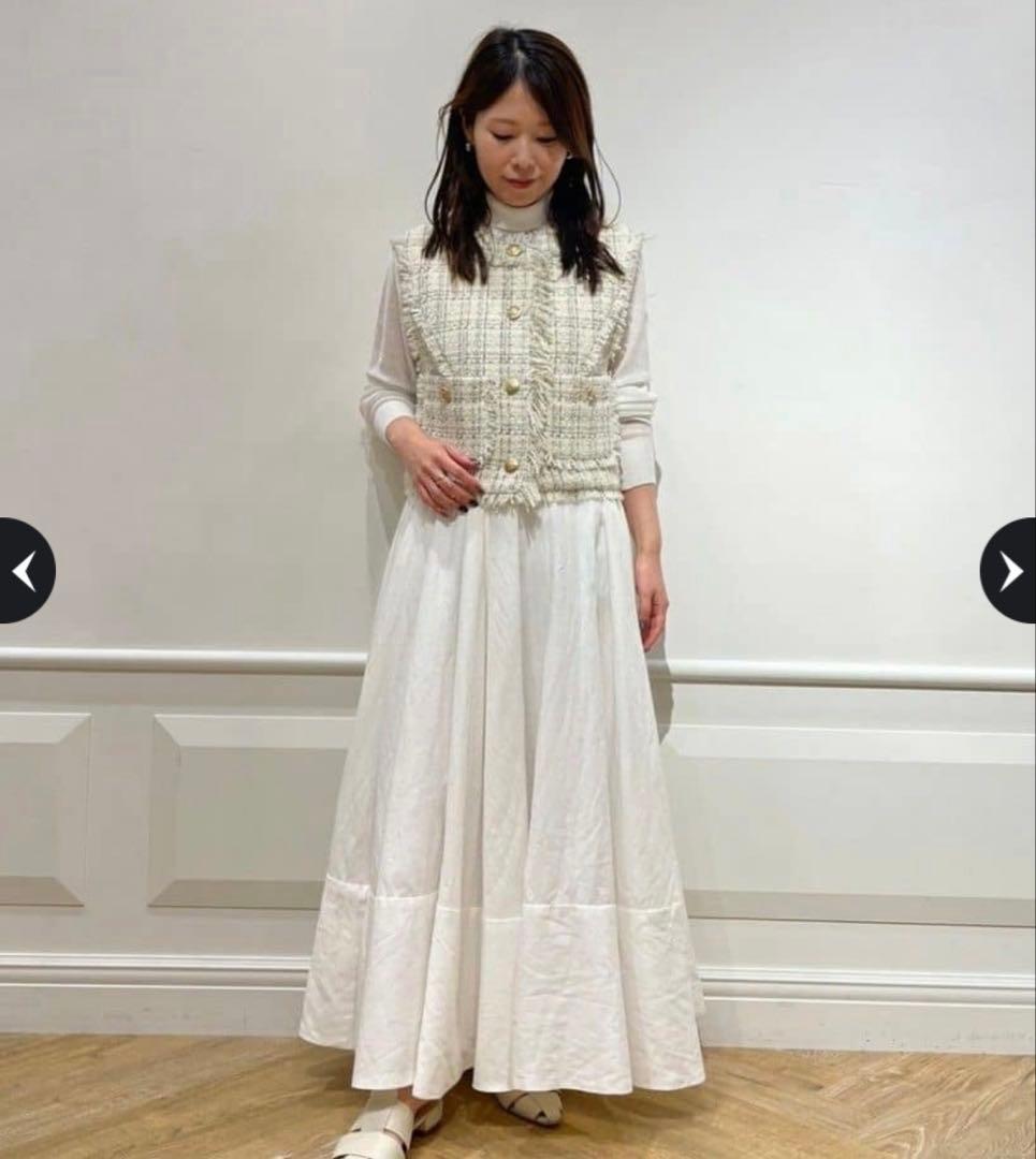 新品✨CADUNE ツイード ジレ ベスト ジャケット カデュネ