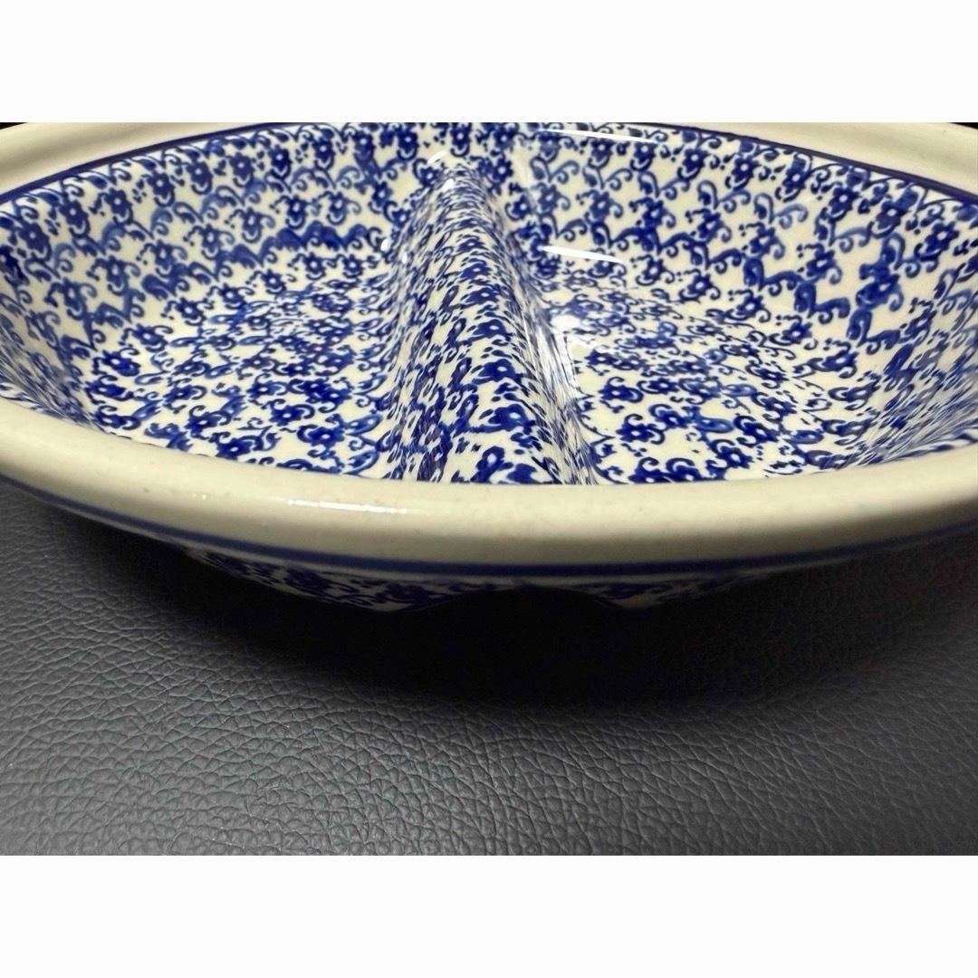 ポーランド食器 仕切り皿 21cm ディッシュ ポーリッシュポタリー