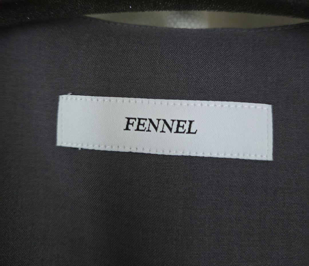 FENNEL グレー ダブルボタン ベスト