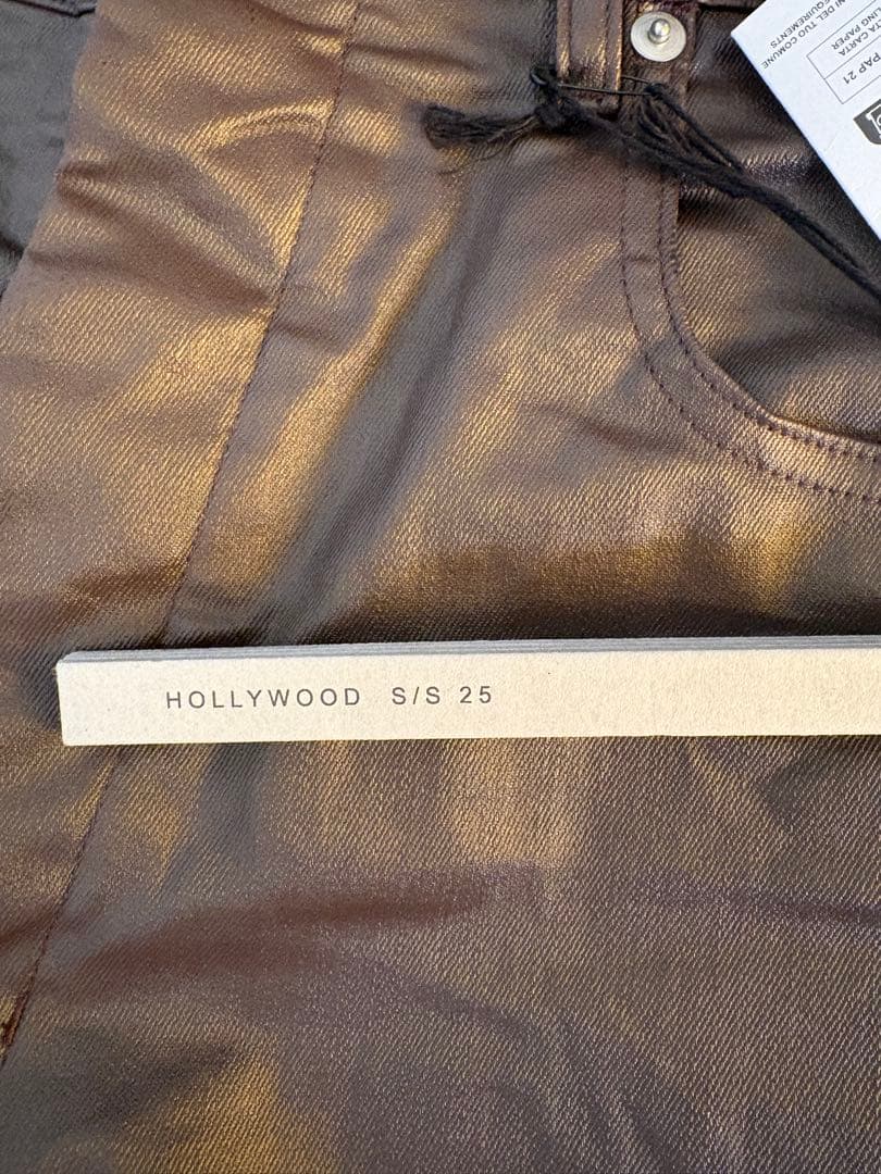 rick owens geth jeans コーティング加工　ブラウン　30
