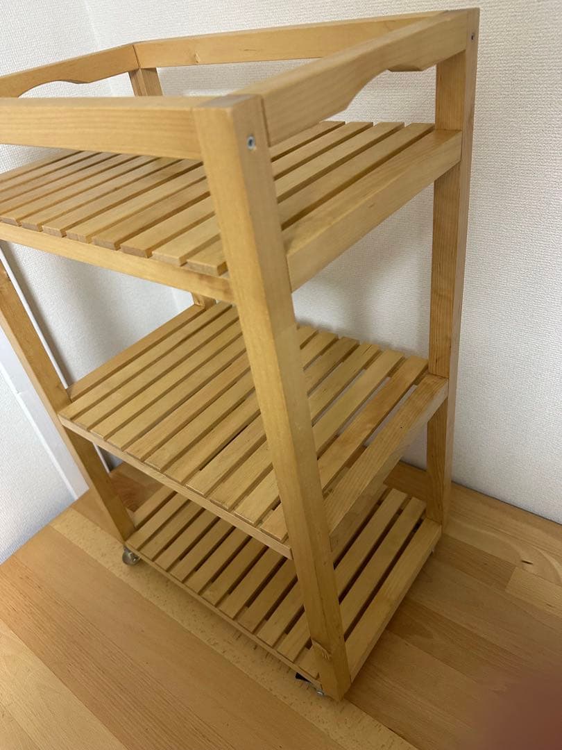 IKEA モルゲル MOLGER 木製ワゴン キッチンワゴン