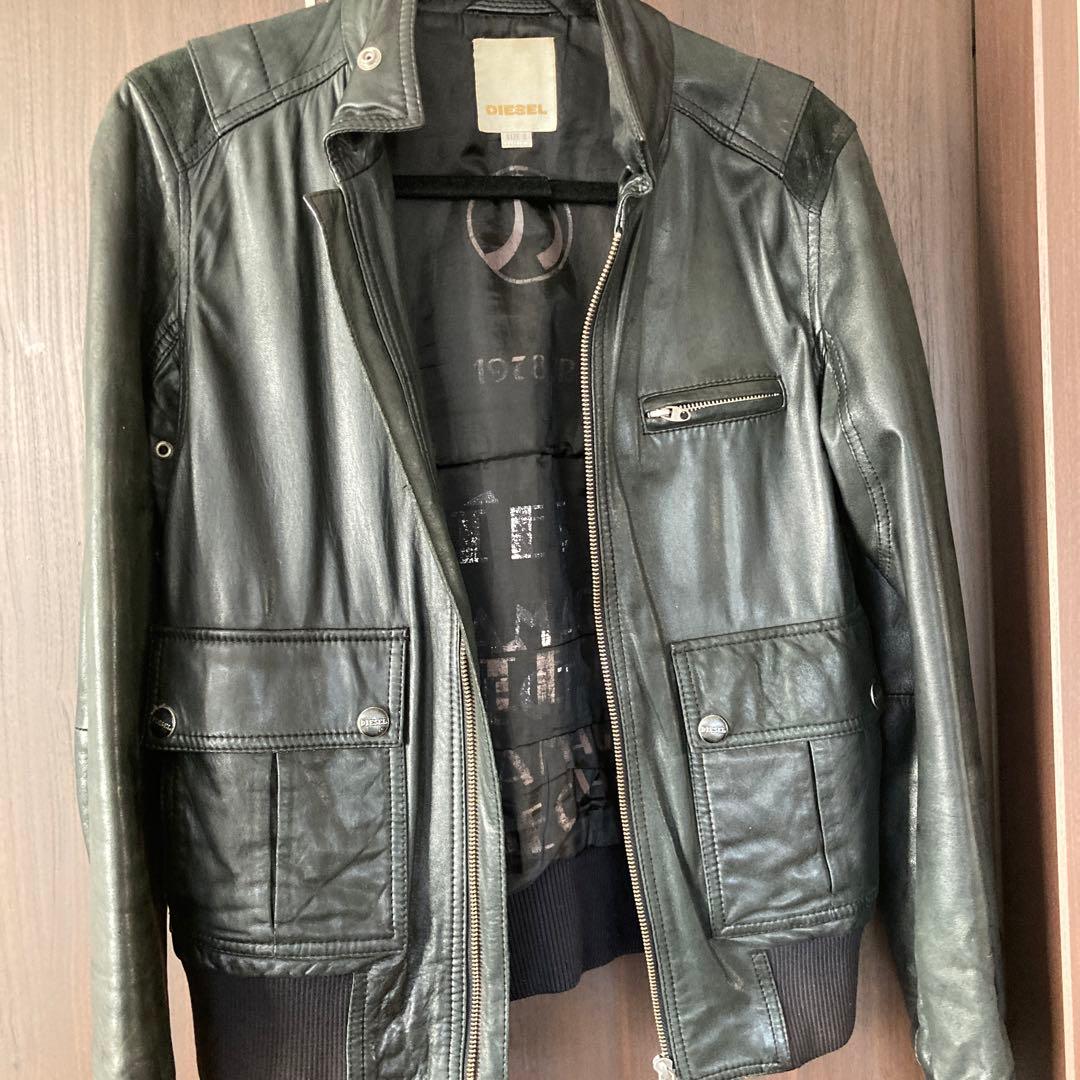 ディーゼル　disel ラムレザー　ライダース