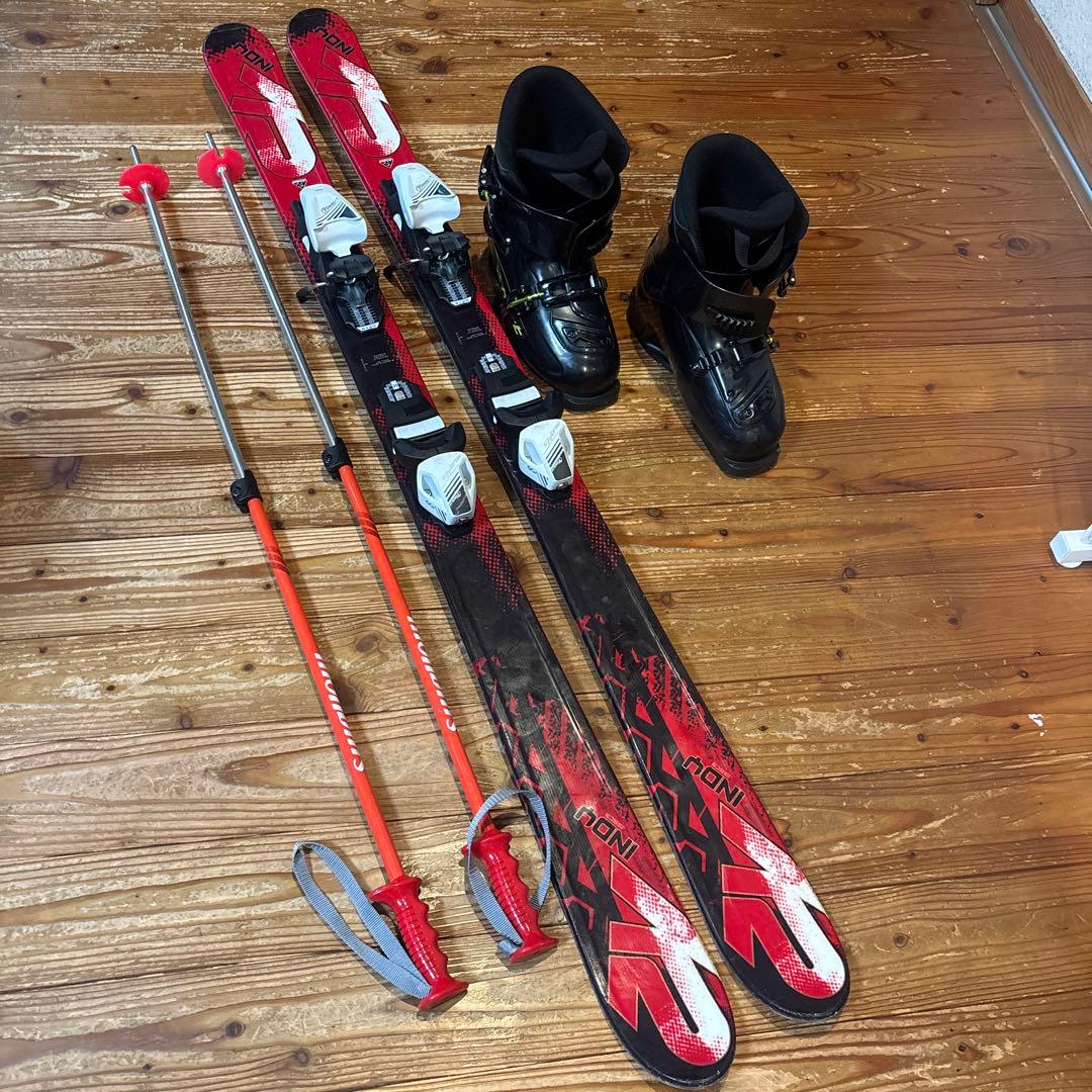 K2 スキーセット 赤と黒