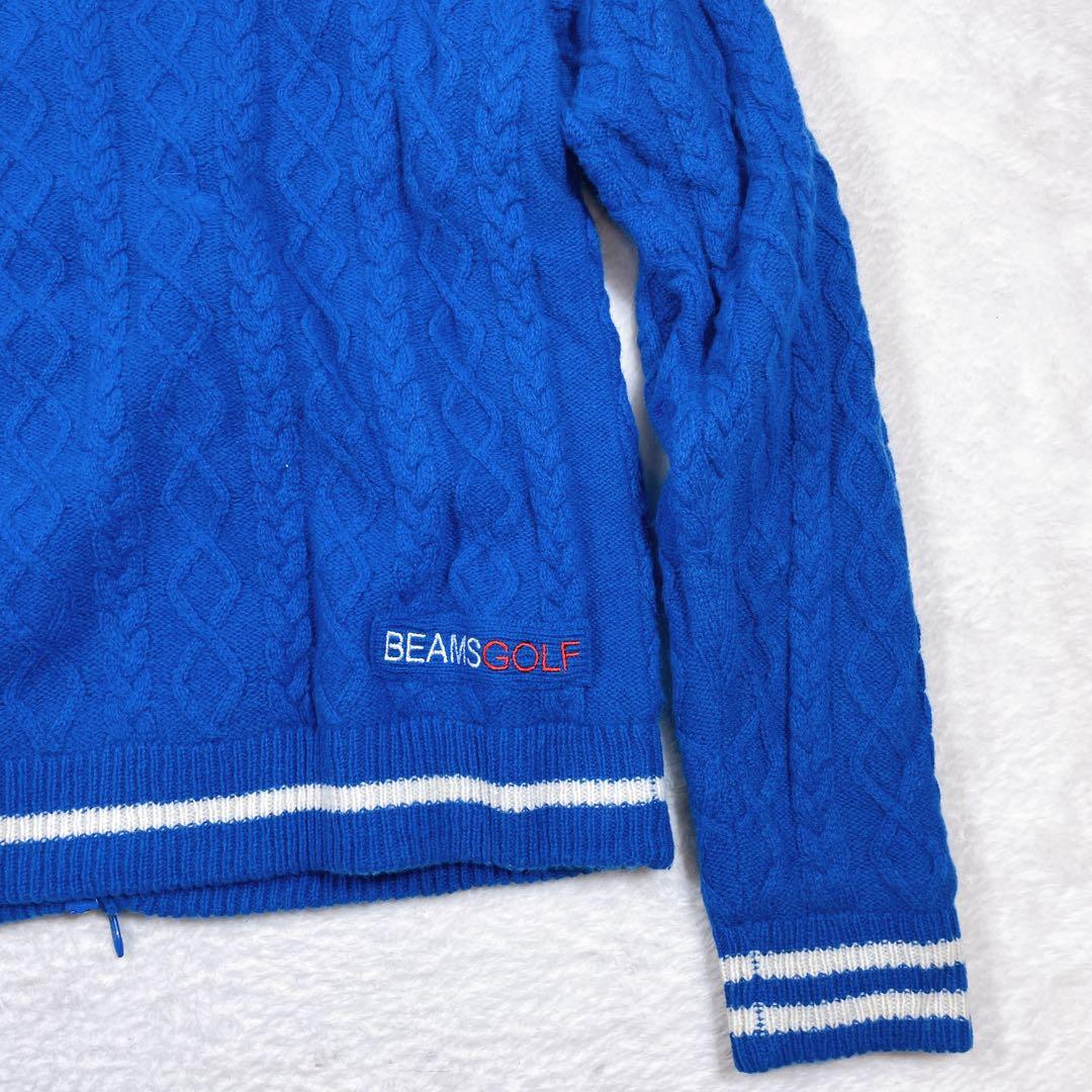 BEAMS GOLF ビームスゴルフ パーカー　ジップ　 裏地付き ゴルフウェア