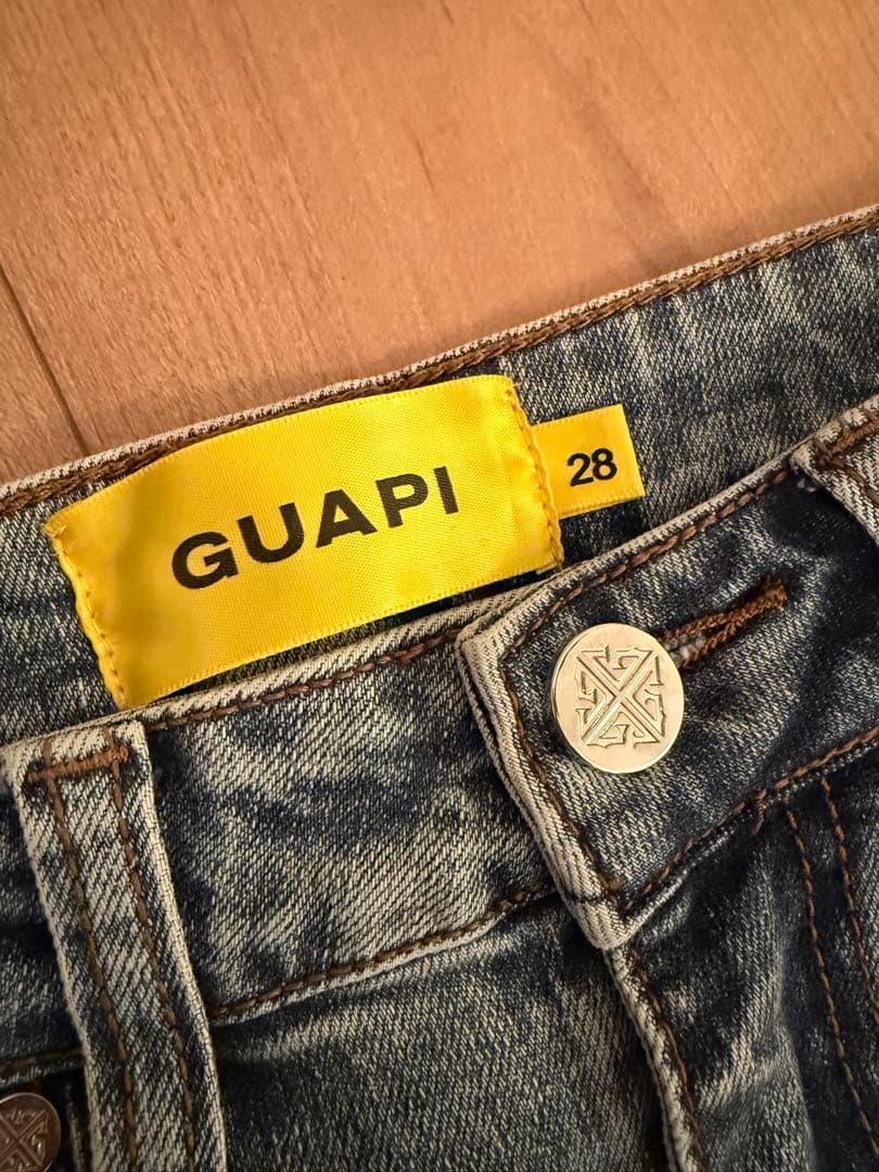 GUAPI 星柄デニムパンツ 28 フレアデニム 値下げ⭕️