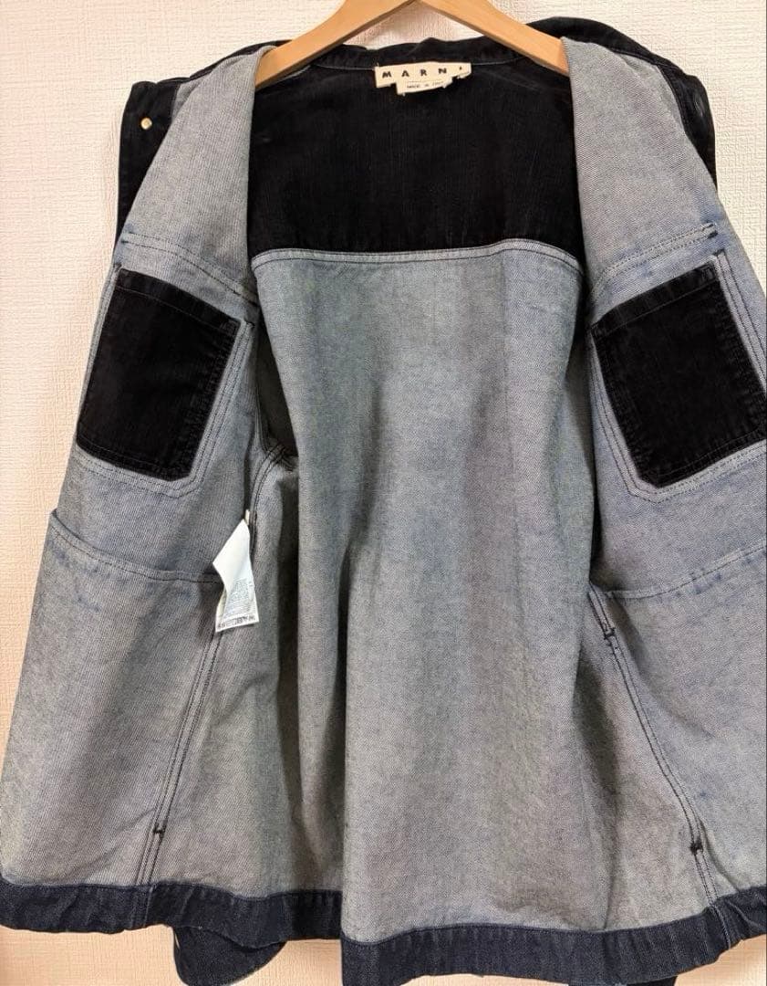20 AW MARNI マルニ インディゴデニムジャケット カバーオール