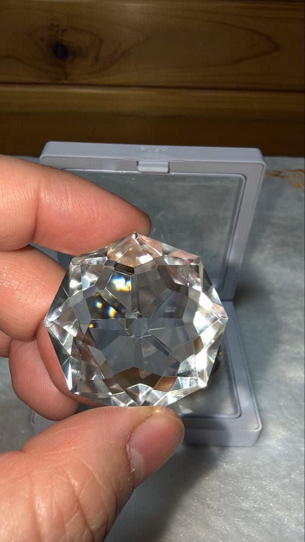 最高品質 ブラジル産本水晶 宝石カット オクタゴナルモディファイドブリリアント