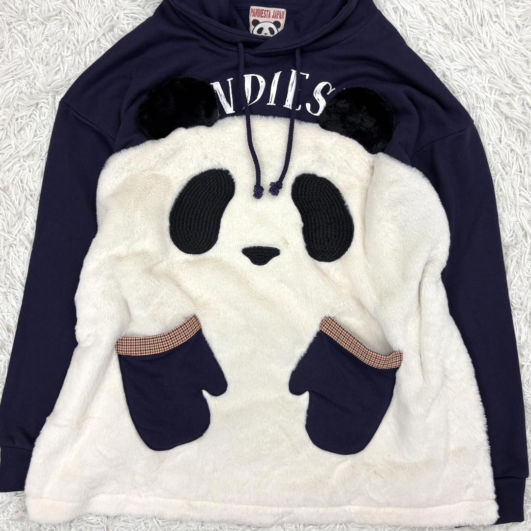 PANDIESTA JAPAN　ビッグパンダ ファーパーカー　L ネイビー