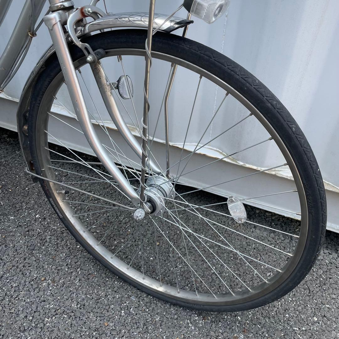【都内/千葉市引取】ママチャリ 26インチ自転車 カゴ/鍵/ライト付