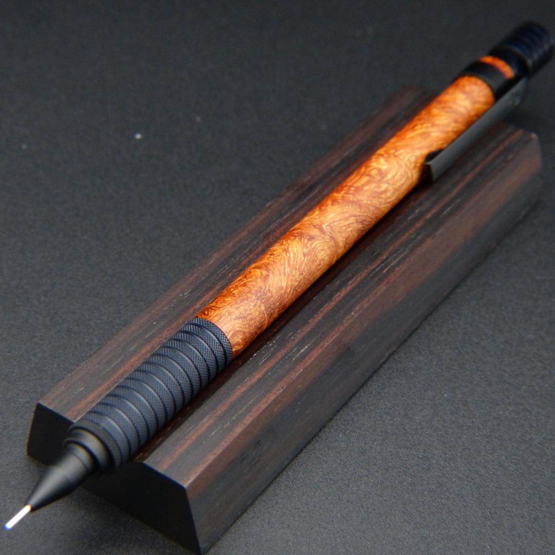 木軸シャーペン　ステッドラー　花梨こぶ杢　0.5mm