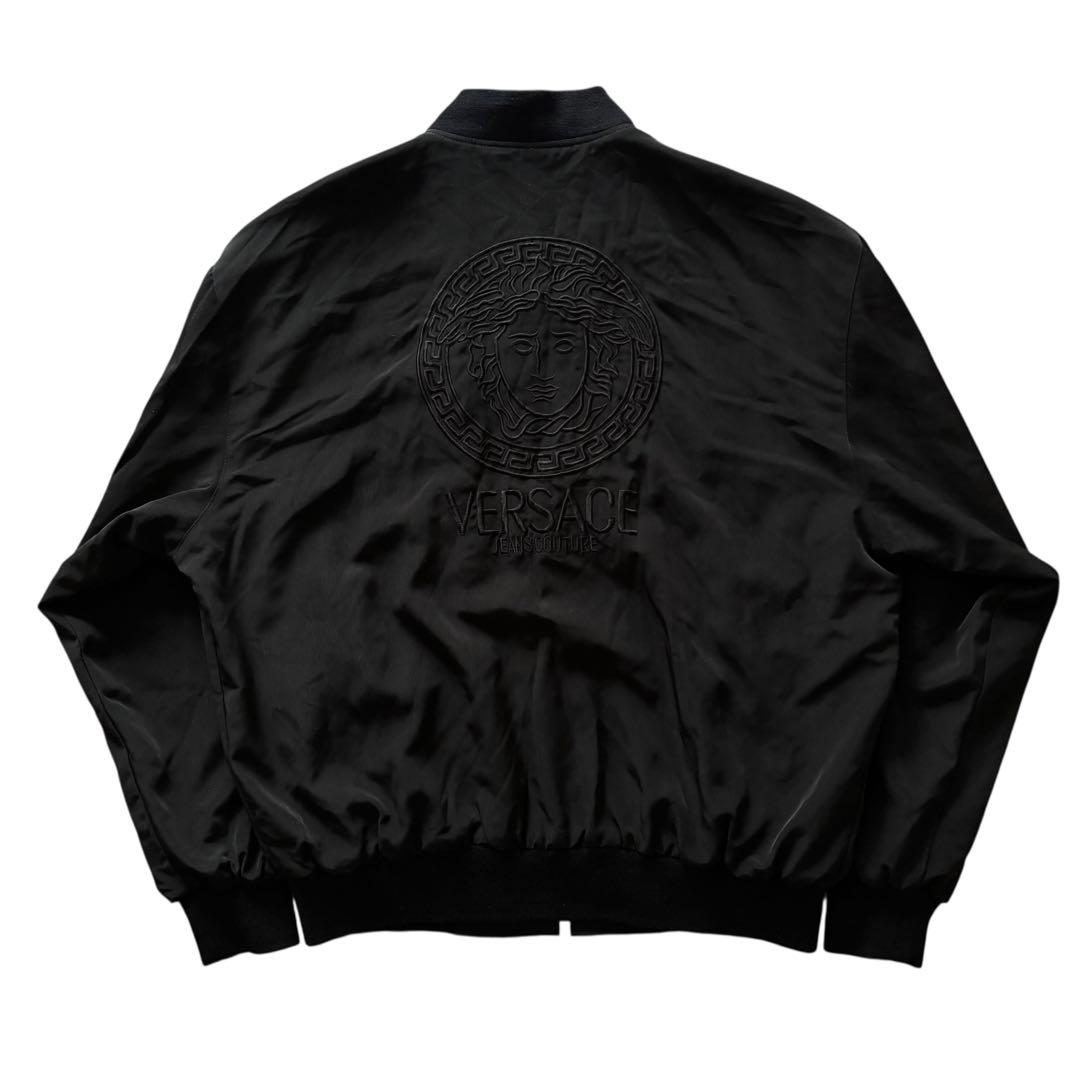 VERSACE リバーシブルサテンボンバージャケット　A005