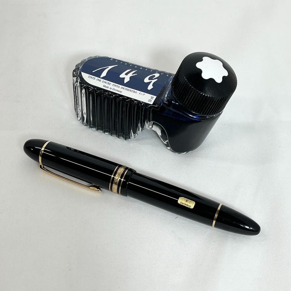 ◆モンブラン万年筆 18K F インク付き 029