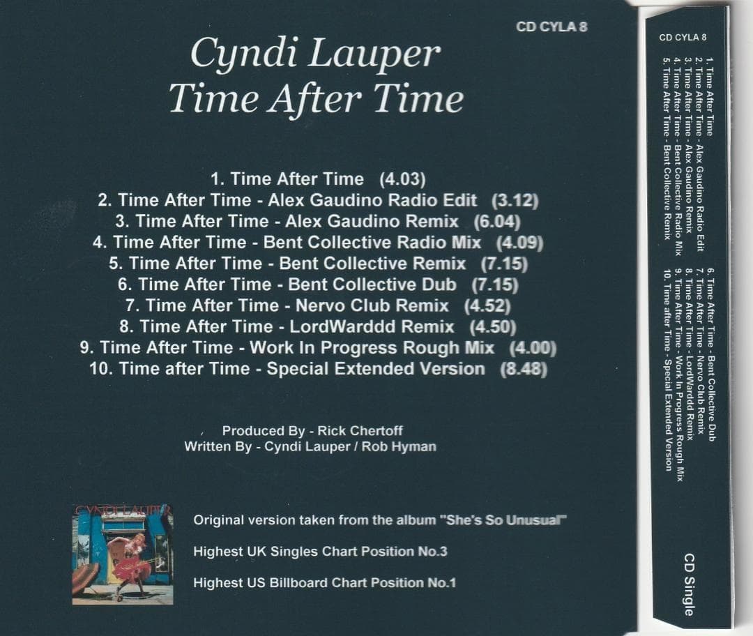 Cyndi Lauper　Time After Time　10リミックス集 CD