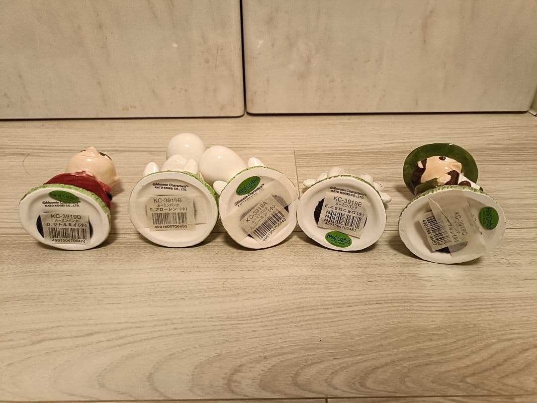 【レア】ムーミン 陶器 貯金箱 5点 置物 加藤工芸 ムーミンバンク