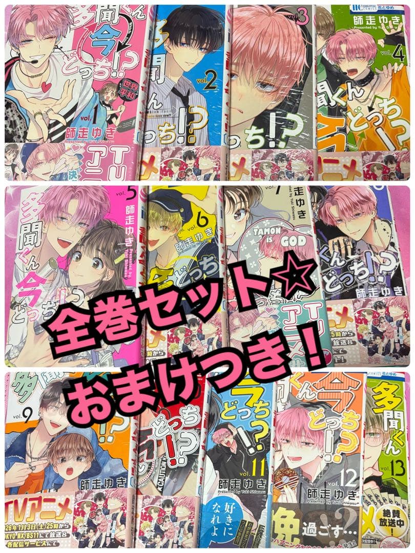 多聞くん今どっち！？　全巻セット 1〜13巻