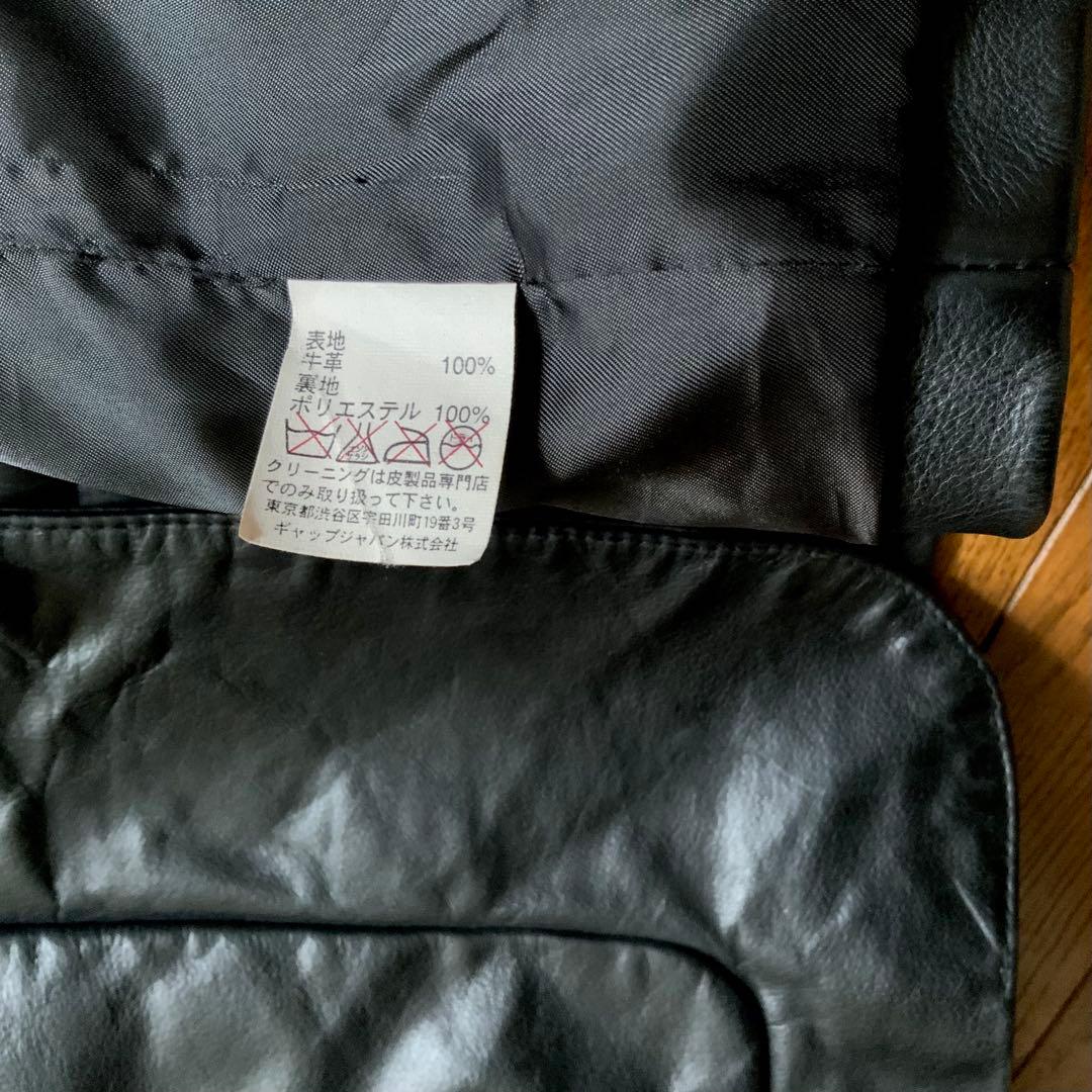 90s 00s old GAP レザー テーラード ジャケット オールド