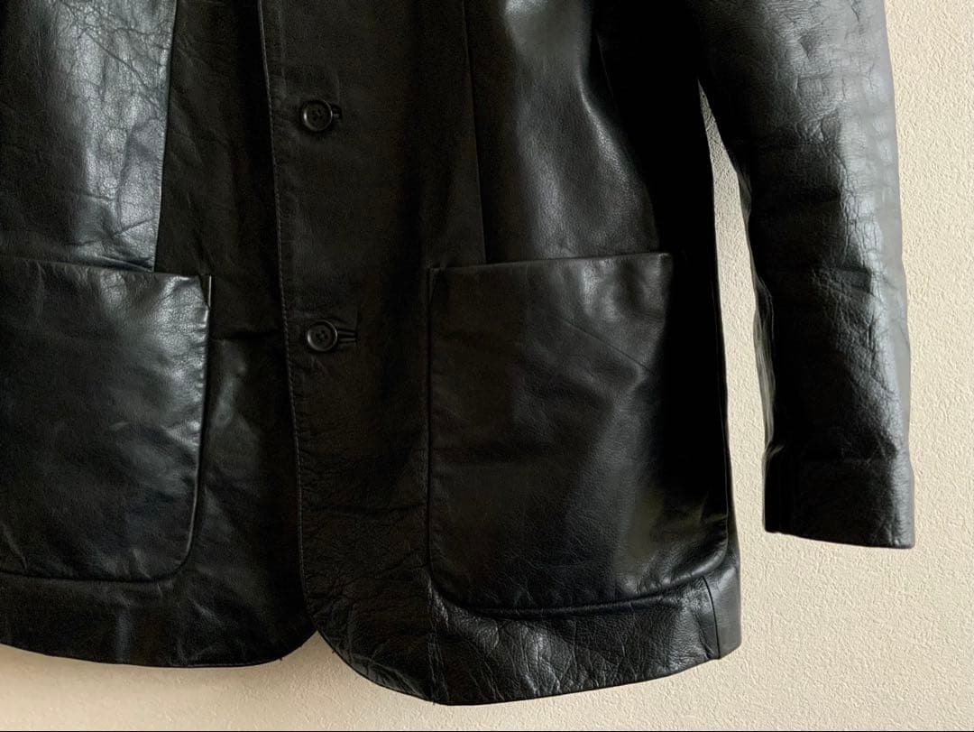 90s 00s old GAP レザー テーラード ジャケット オールド