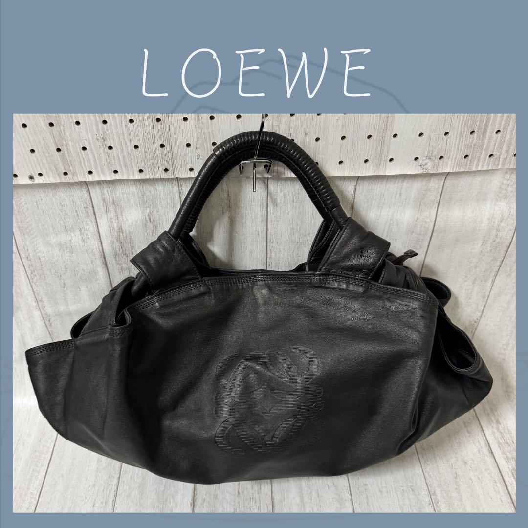 美品✨ 大人気⭐︎LOEWE ロエベ ハンドバッグ ナッパアイレ アナグラム 革