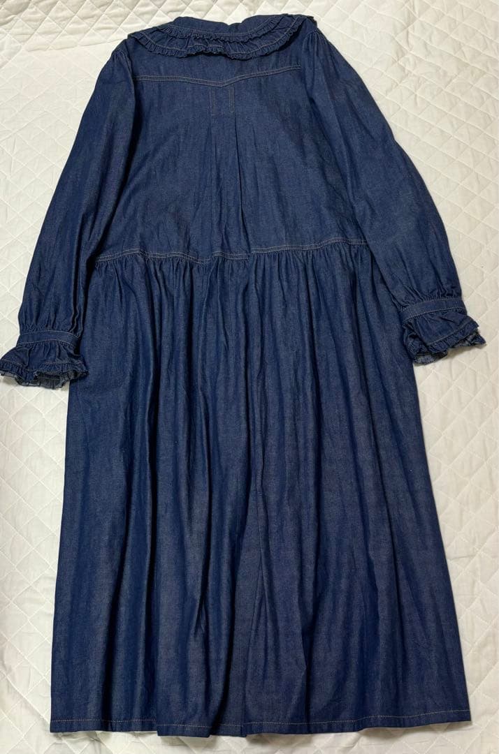 限定お値下げ中⭐︎フリルがお洒落なピンクハウスのオーガニックデニムワンピース　新品