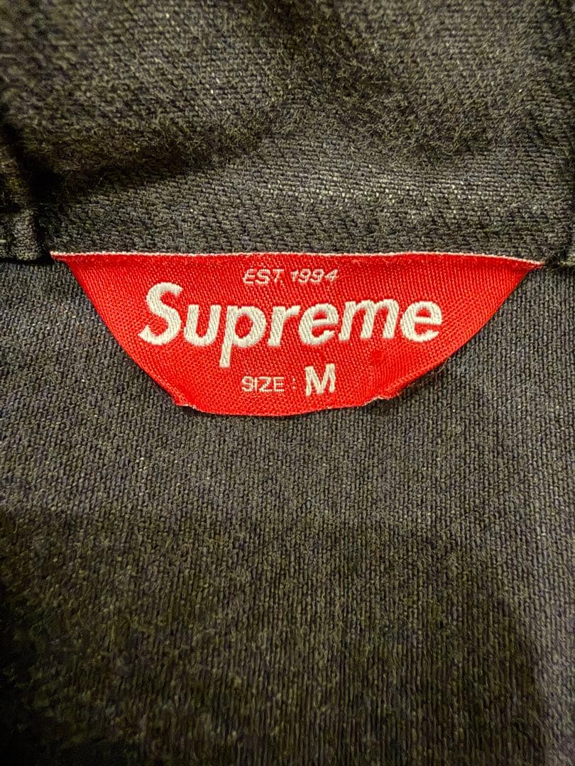 supreme ブラックデニムジャケット