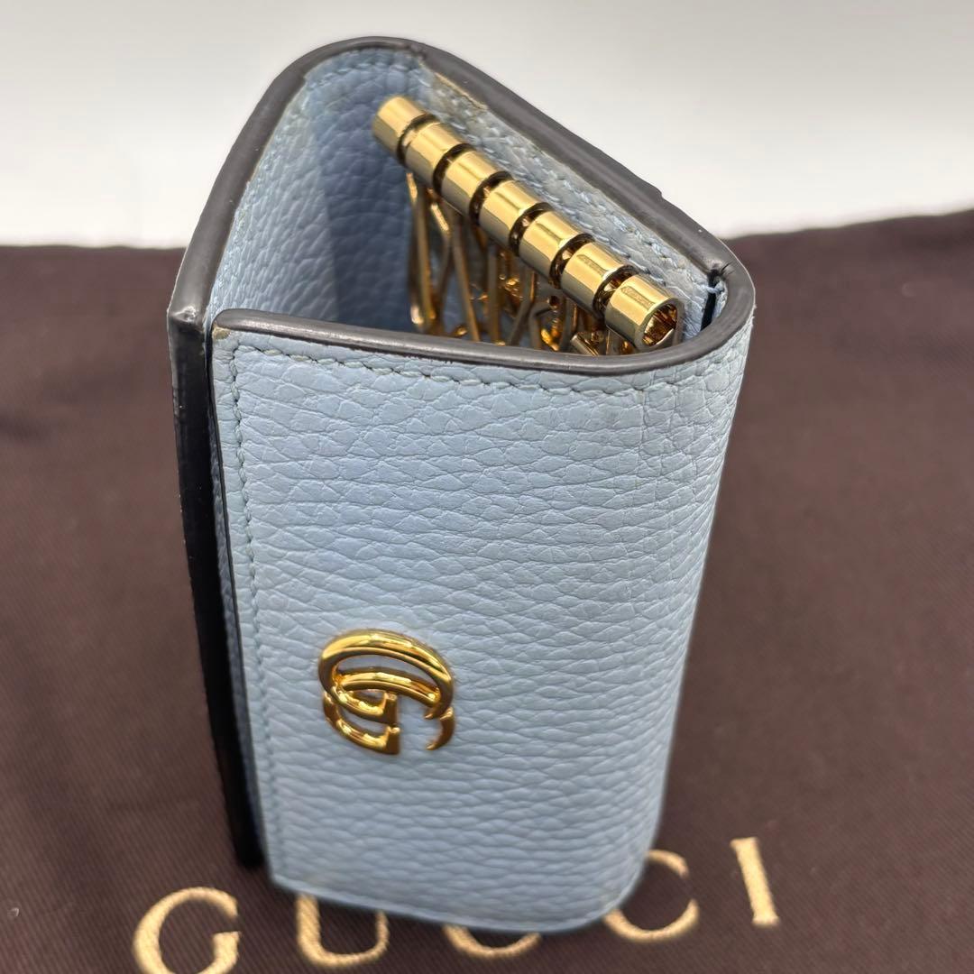 美品！GUCCI☆GGマーモント 6連キーケース