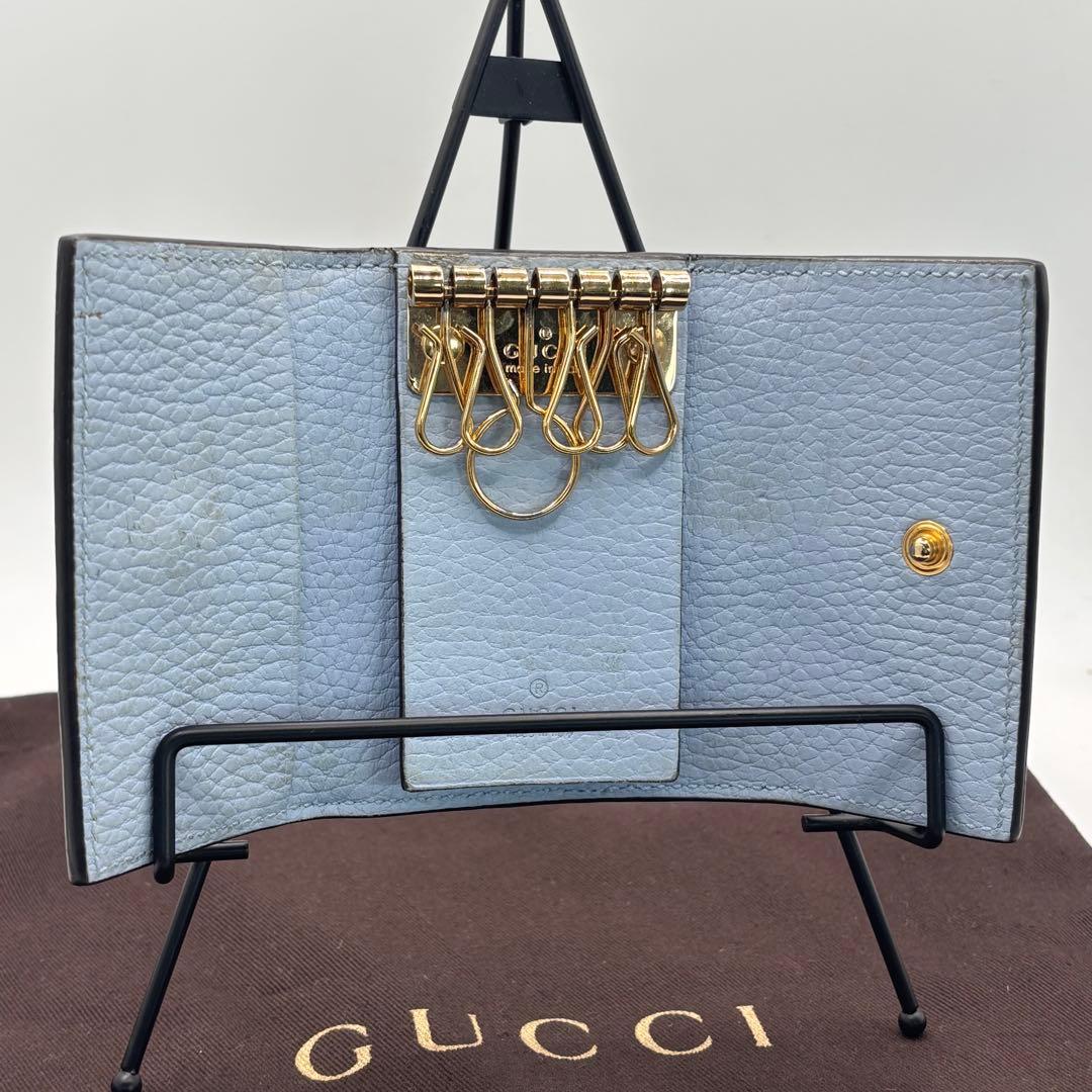 美品！GUCCI☆GGマーモント 6連キーケース