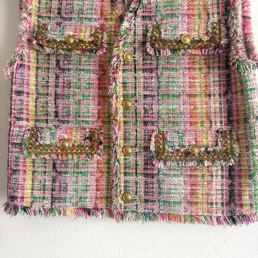 美品✨ CABaN ファンシーツイードジレ 定価¥59,400 希少