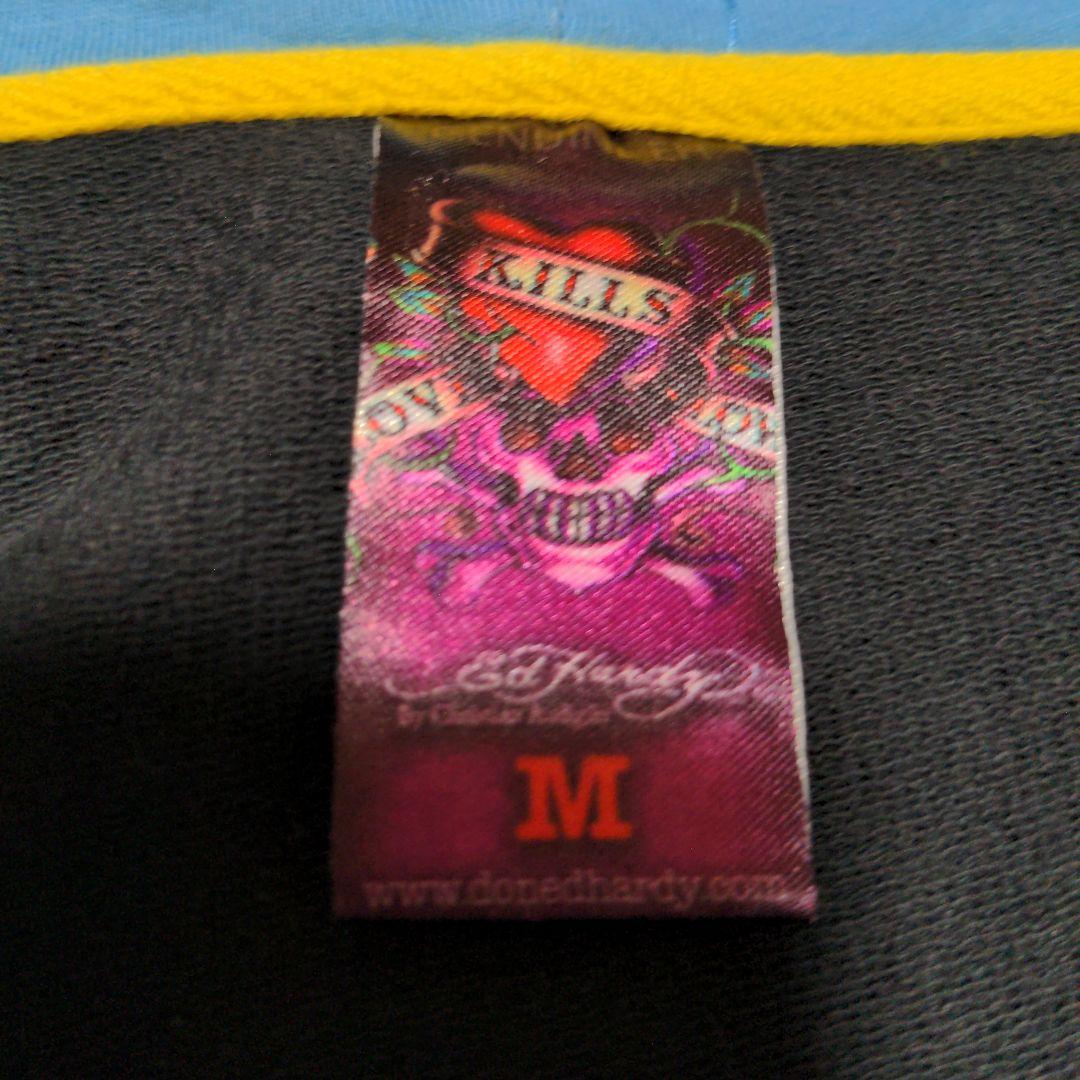 Ed Hardy エドハーディー ジップアップパーカー 黒色 スカル レディース