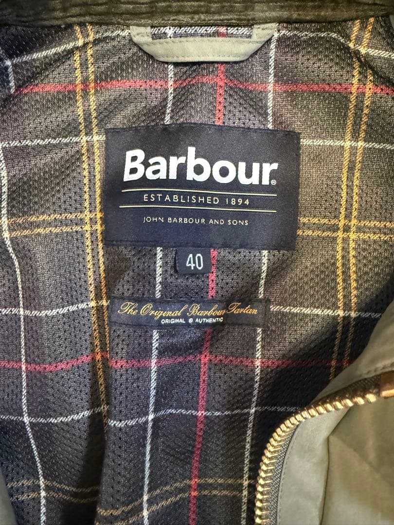 本日限定セール　美品Barbour オリーブ　OS ビデイル　サイズ40