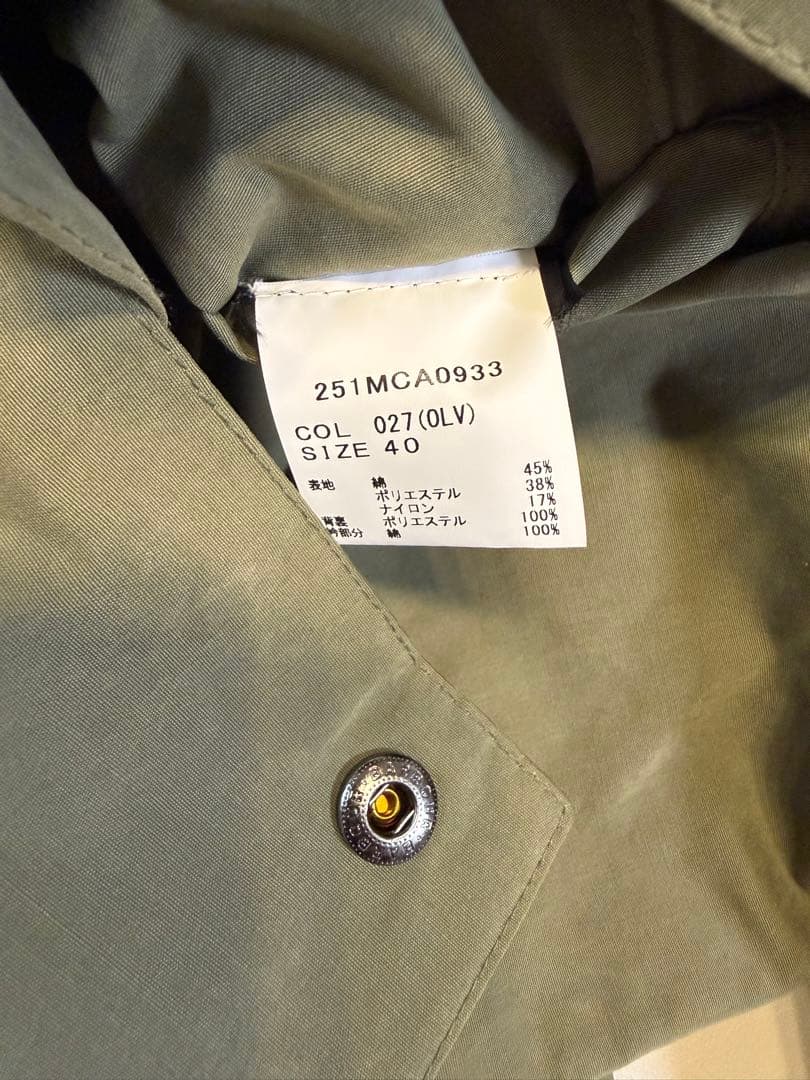 本日限定セール　美品Barbour オリーブ　OS ビデイル　サイズ40