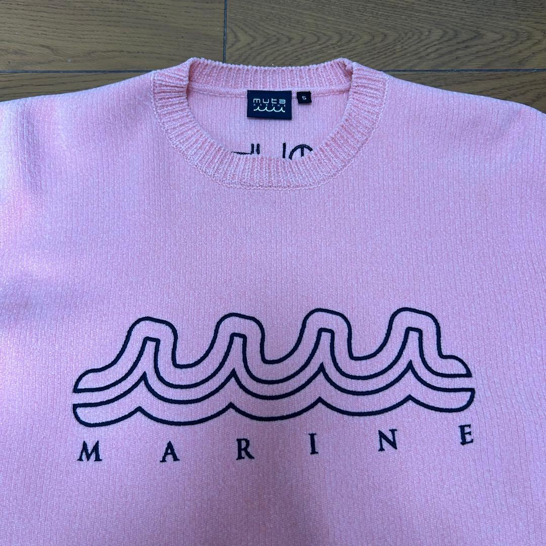 【美品】muta marine GOLFムータマリンゴルフモールスムースニット