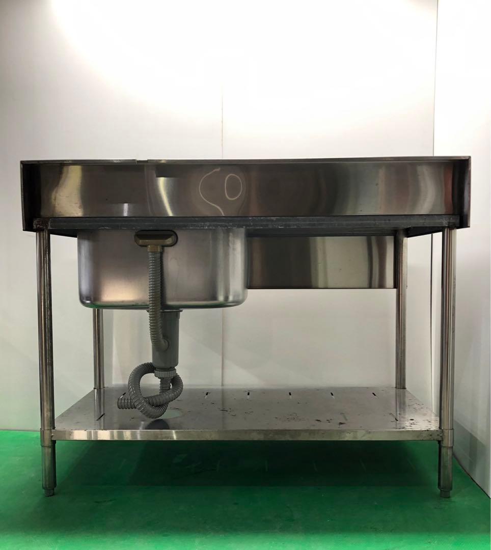 工場整備品☆水切りシンク　幅1200 ステンレス　業務用