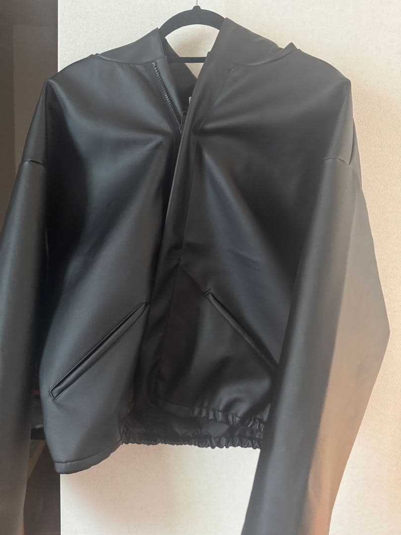 yeezy JC-01 ブラック フード レザージャケット　size2