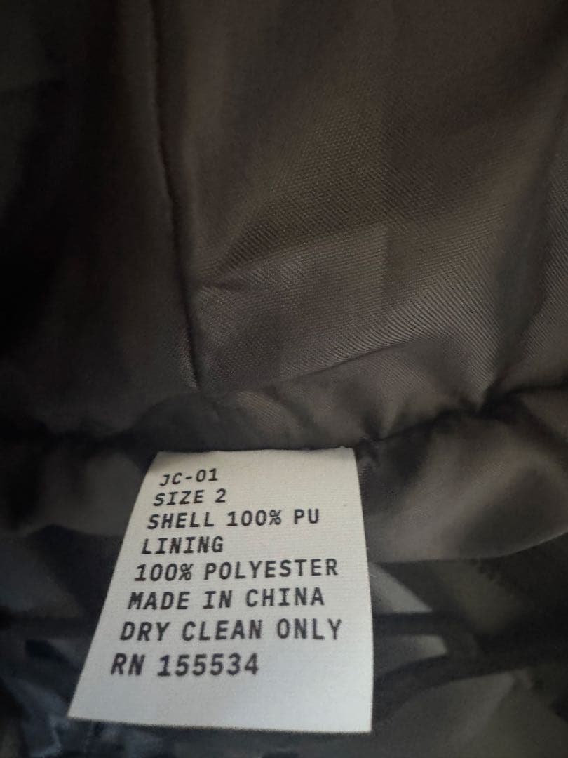yeezy JC-01 ブラック フード レザージャケット　size2