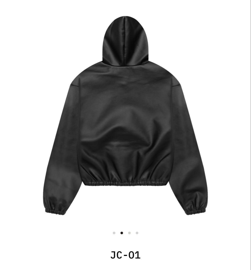 yeezy JC-01 ブラック フード レザージャケット　size2