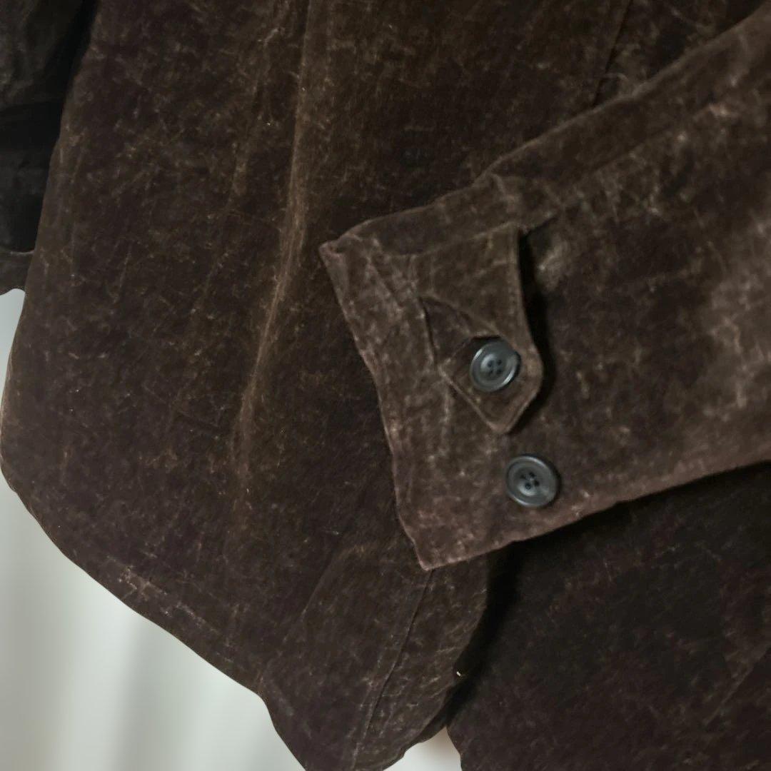 ファー付きブラウンハーフコート　ヴィンテージ美品
