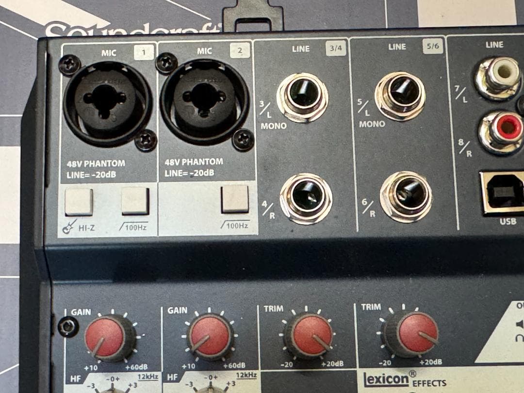 Soundcraft Notepad-8FX アナログミキサー　元箱あり