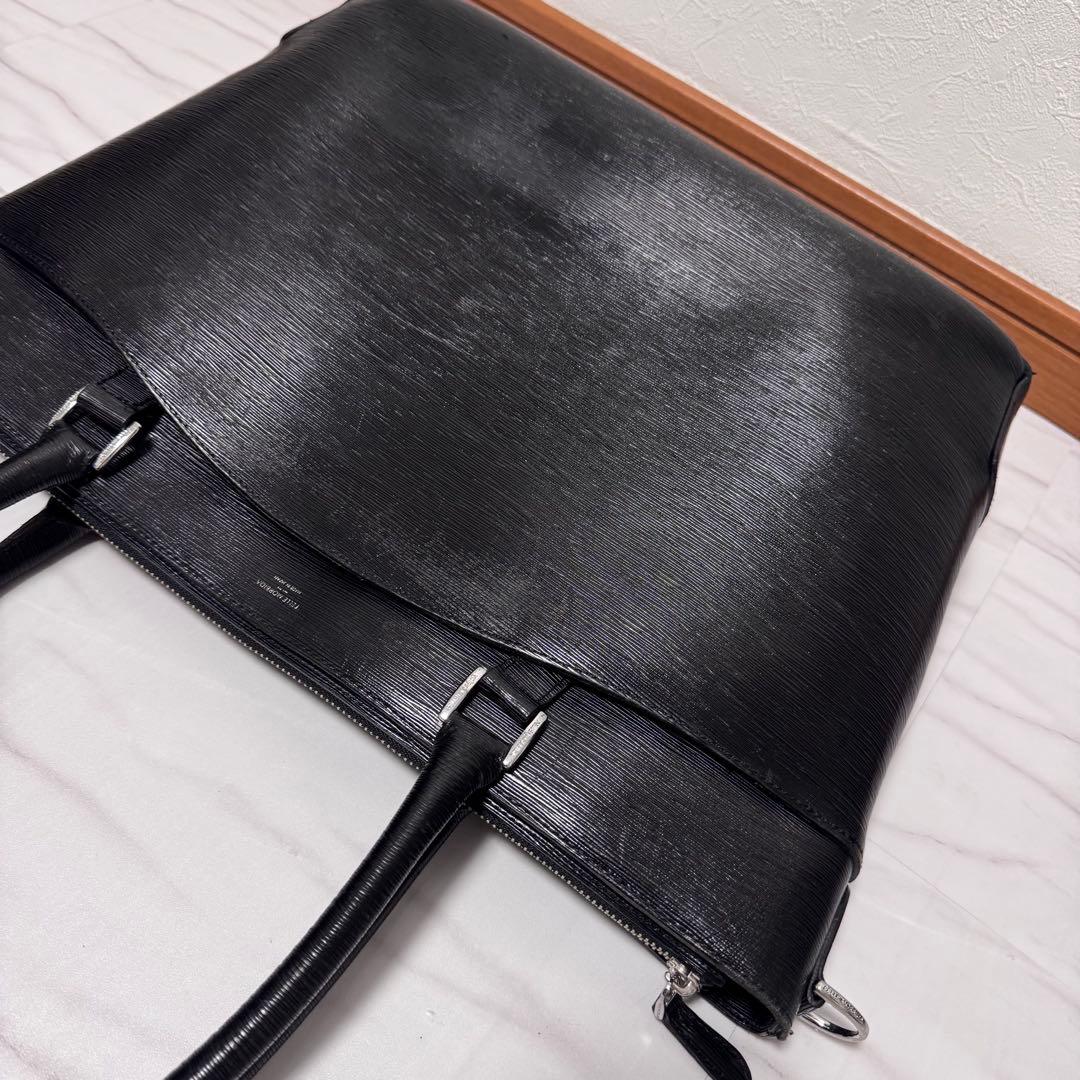 ペッレモルビダ キャピターノ 2way ビジネスレザートート 黒 CA206A