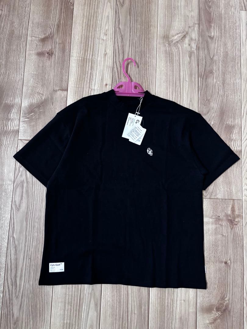 Cph/Golf 黒 コットンモックネックシャツ Lサイズ