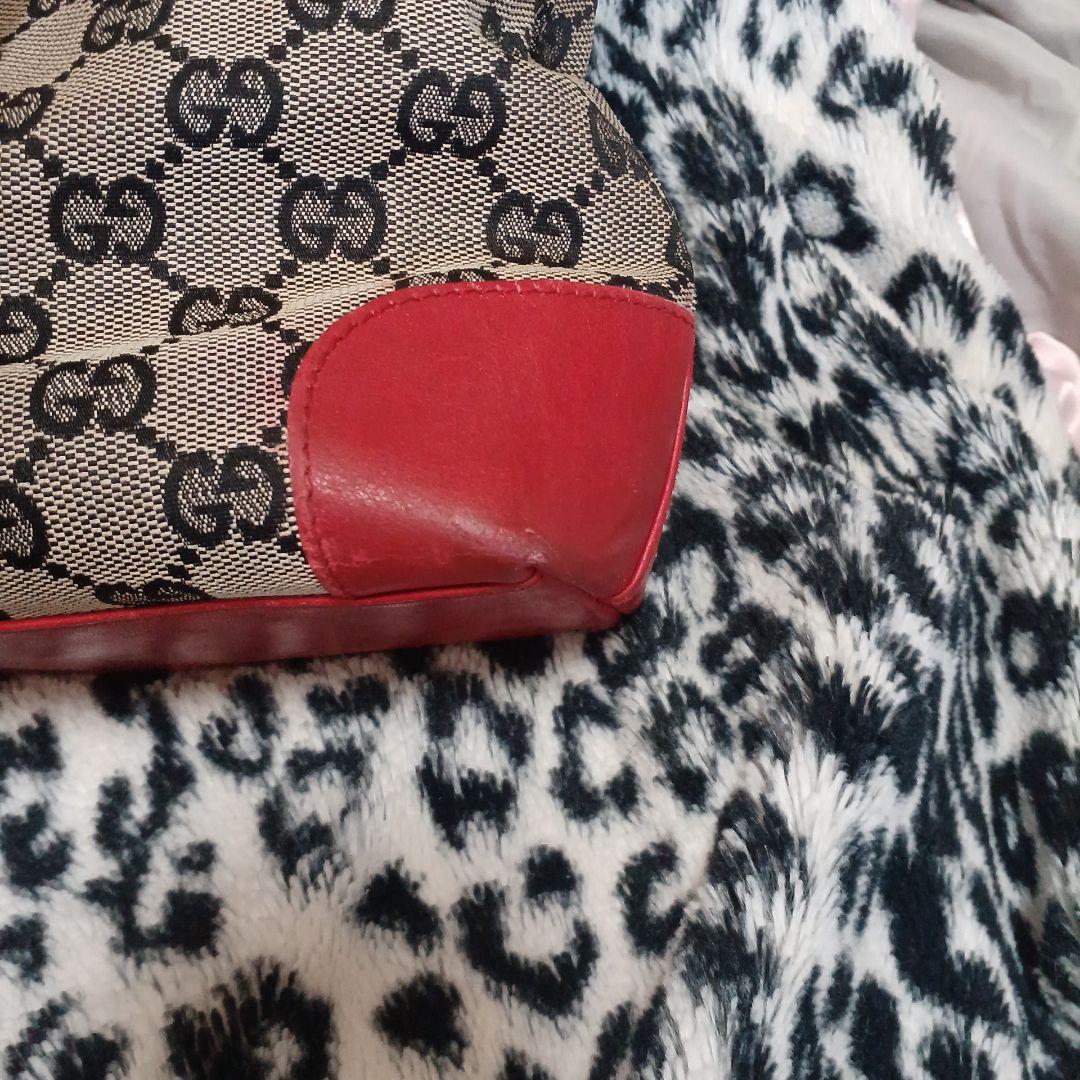 GUCCI バッグ ベージュ/レッド