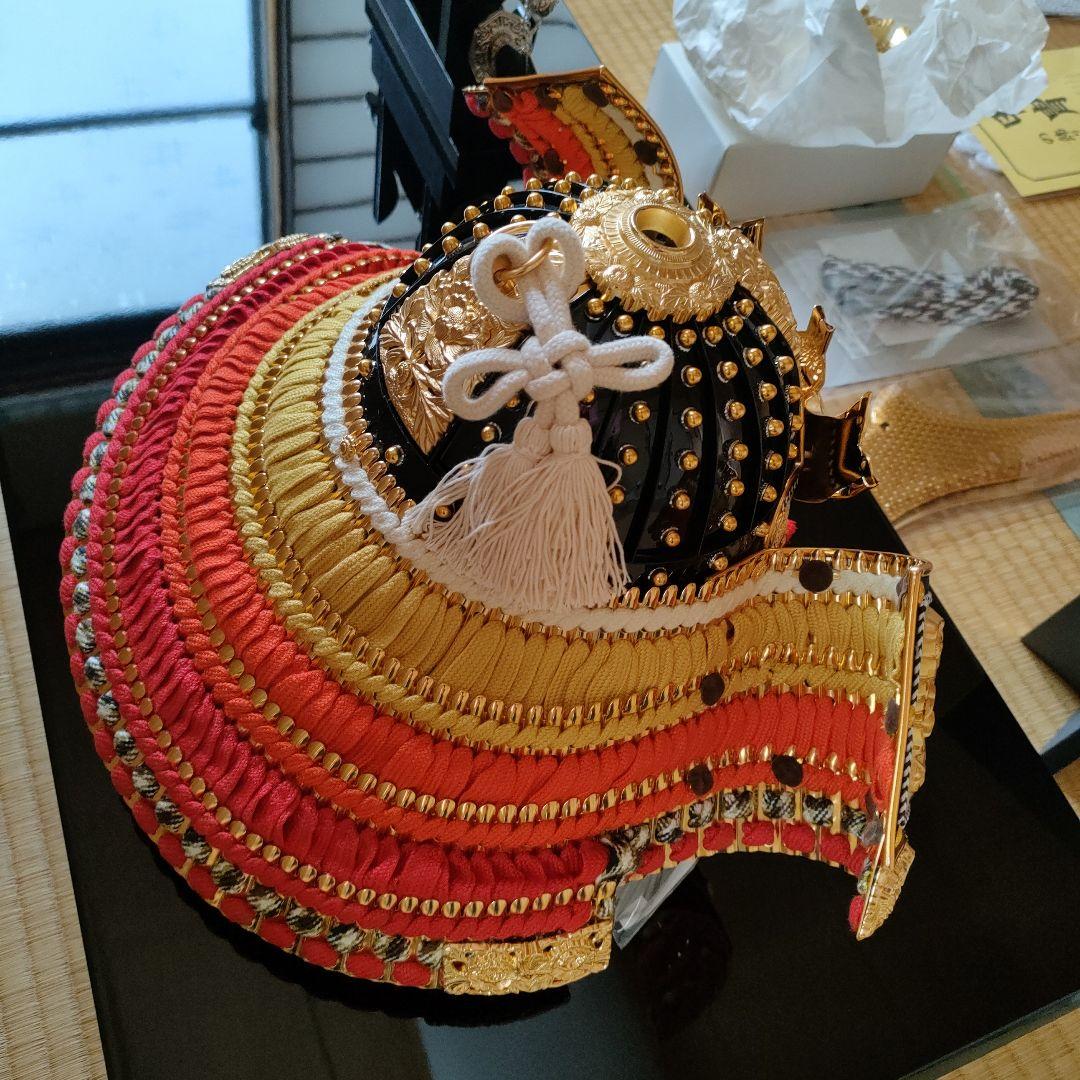 御兜　五月飾り　極上手作り 本合せ兜鉢　伝統甲冑師　平安豊久＆刀(未使用品)