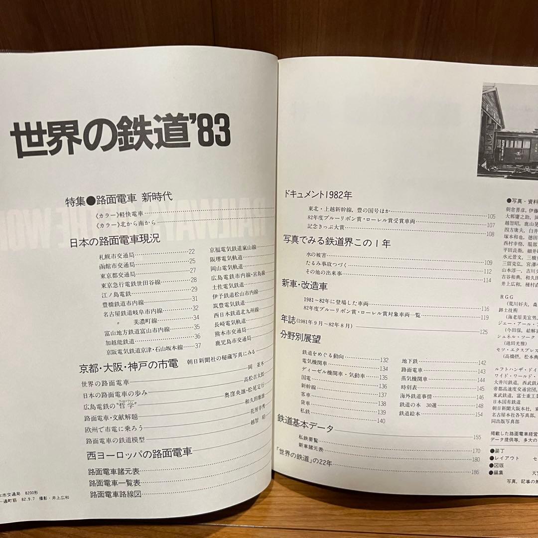 すべての鉄道ファンに贈る　世界の鉄道’83 路面電車
