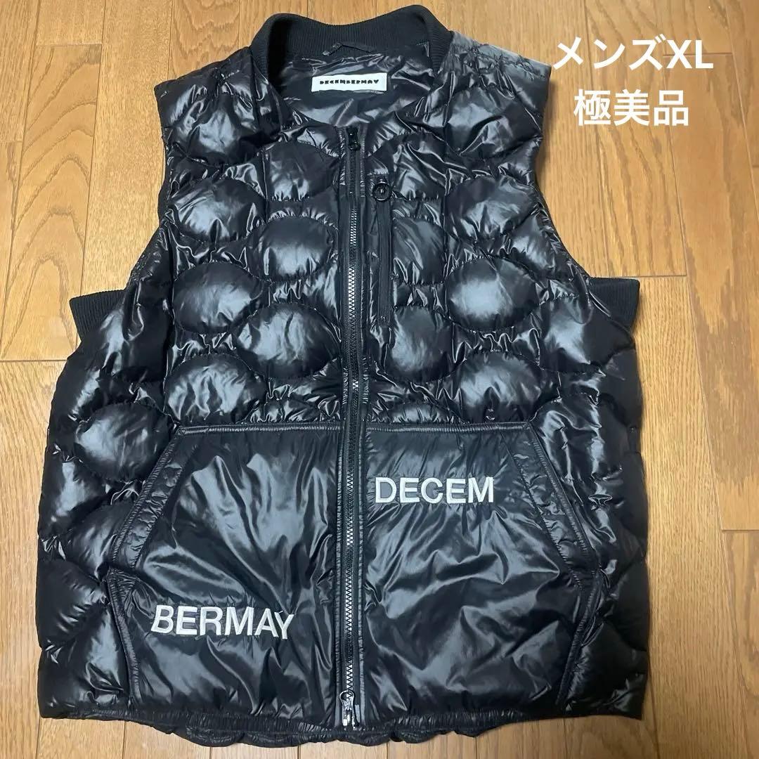 ディセンバーメイ ゴルフ ダウンベスト ブラックXL極美品