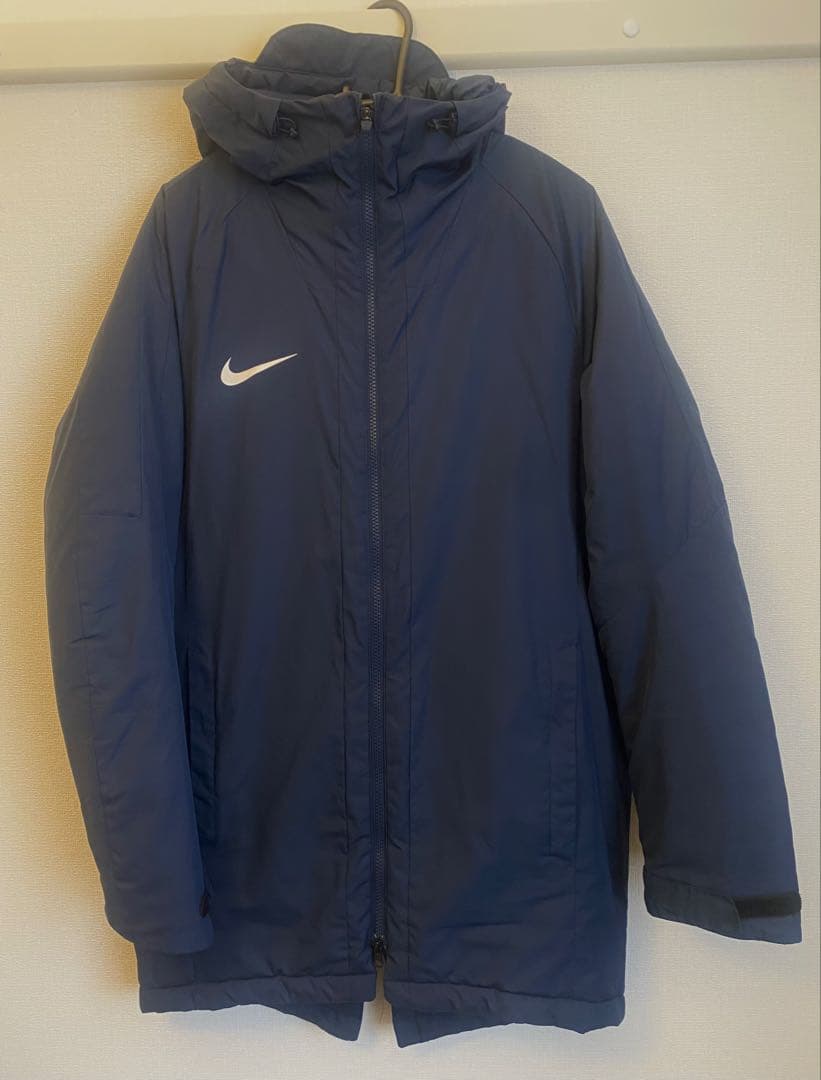 NIKE DRI-FIT ハーフコート 中綿ジャケット M 紺